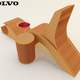 Illustration for article titled Sustainable Cardboard Chair Design Inspired By Volvo C30 Taillight
